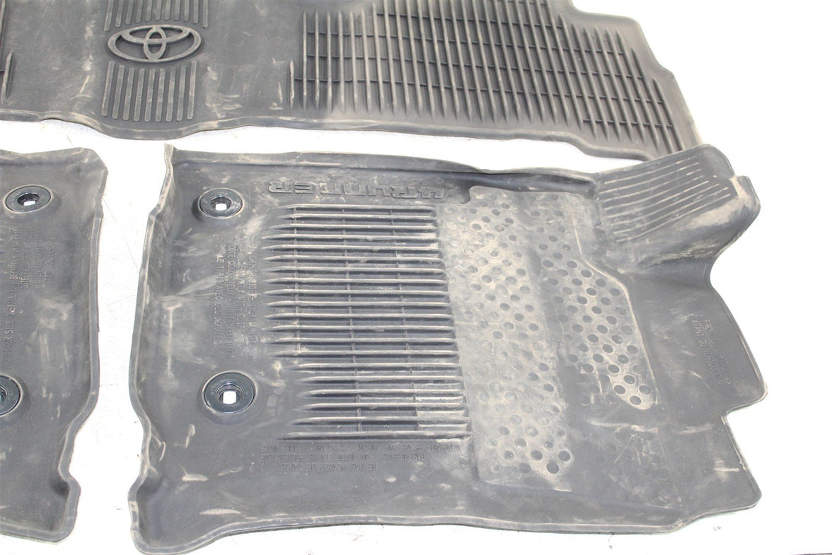2013-2022 Toyota 4runner Front & Rear Rubber Floor Mats