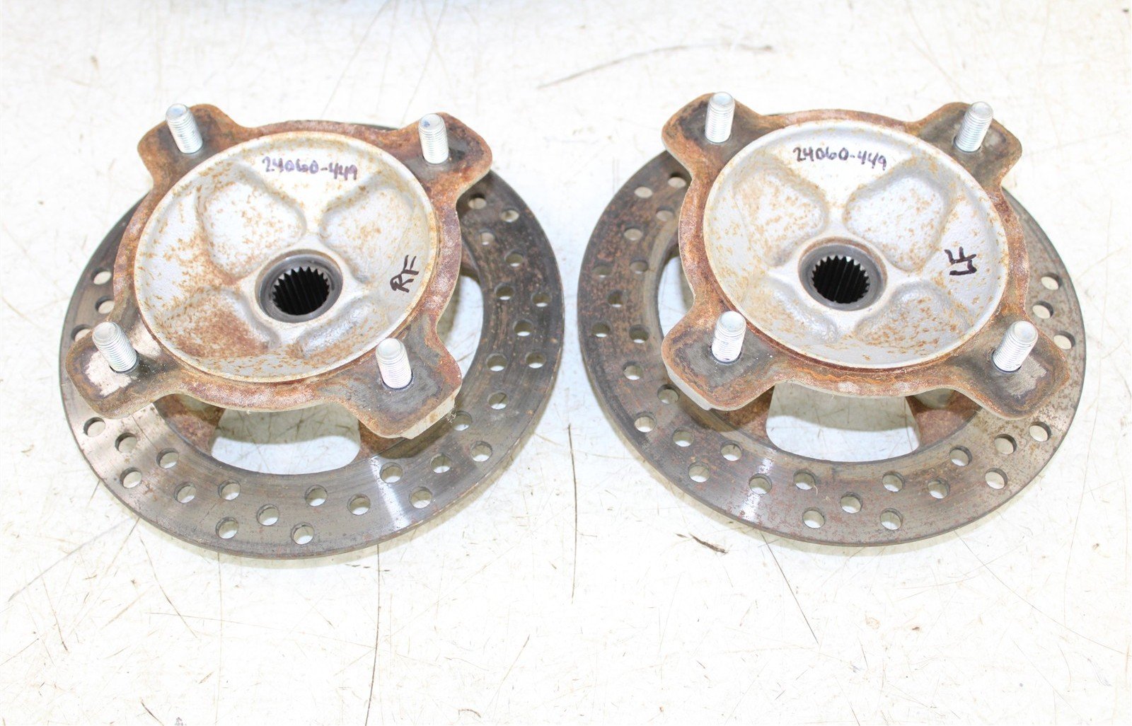2008 Kawasaki Prairie 360 4x4 Front Hubs Brake Rotors 24060