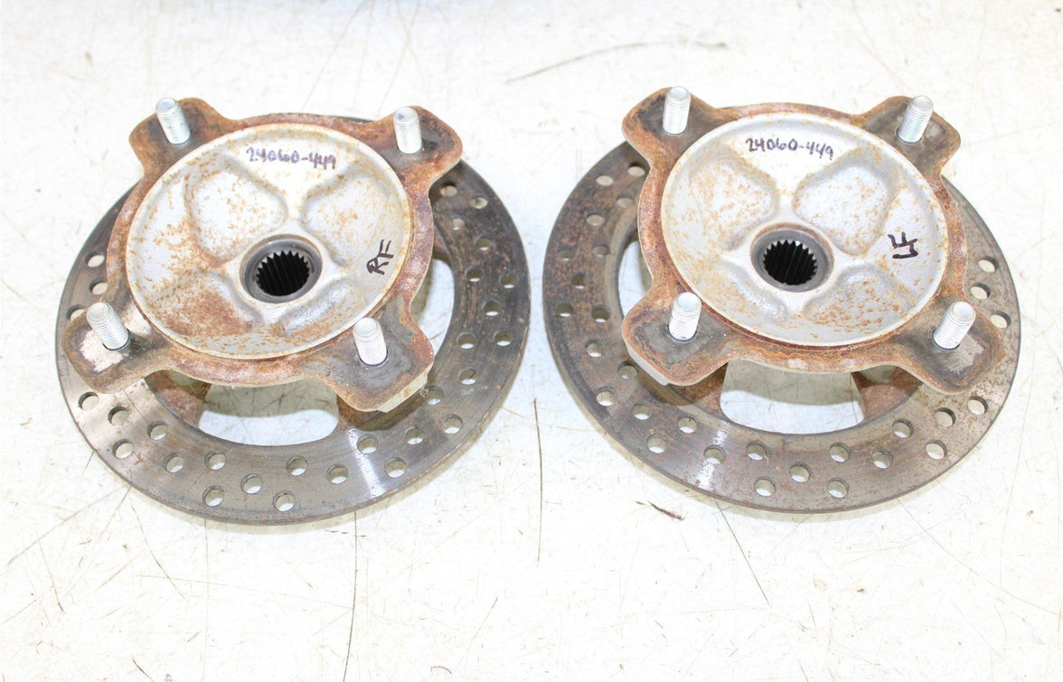2008 Kawasaki Prairie 360 4x4 Front Hubs Brake Rotors 24060