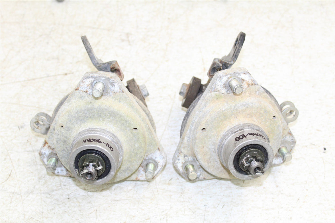 2003 Suzuki Quad Sport LT 80 Front Brake Drums Plate Hub w/ Spindles 43056