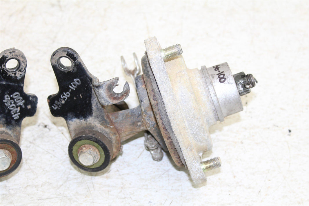 2003 Suzuki Quad Sport LT 80 Front Brake Drums Plate Hub w/ Spindles 43056