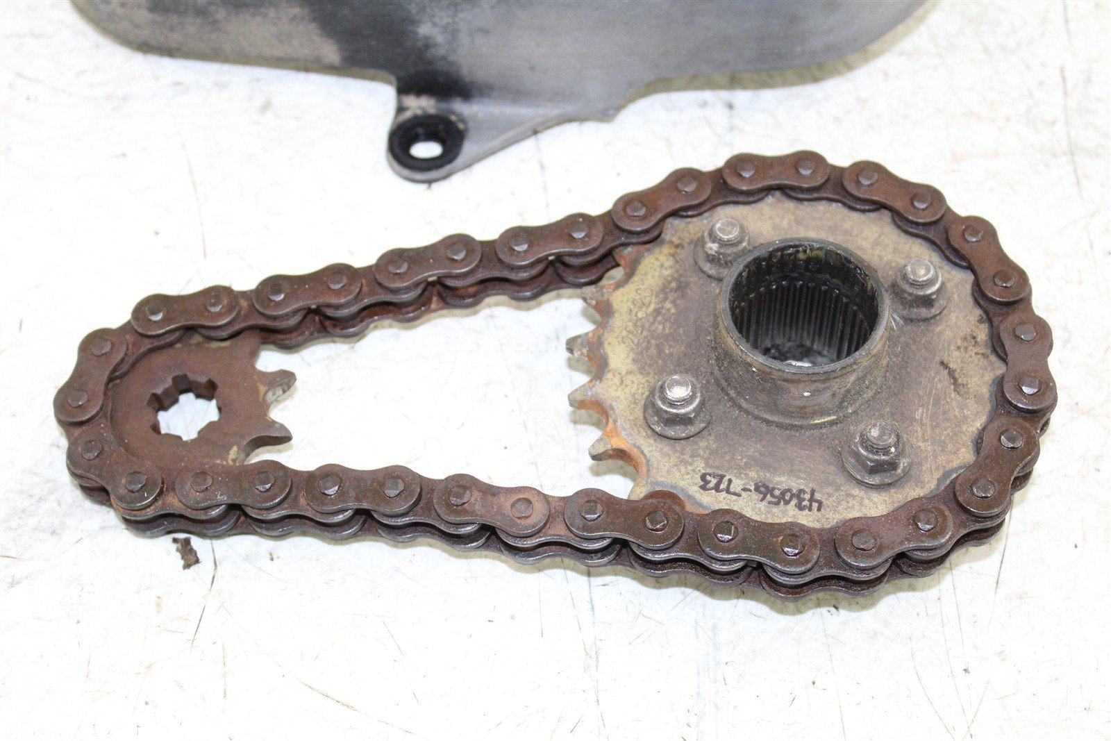 2003 Suzuki Quad Sport LT 80 Front & Rear Sprockets w/ Chain Guard 43056