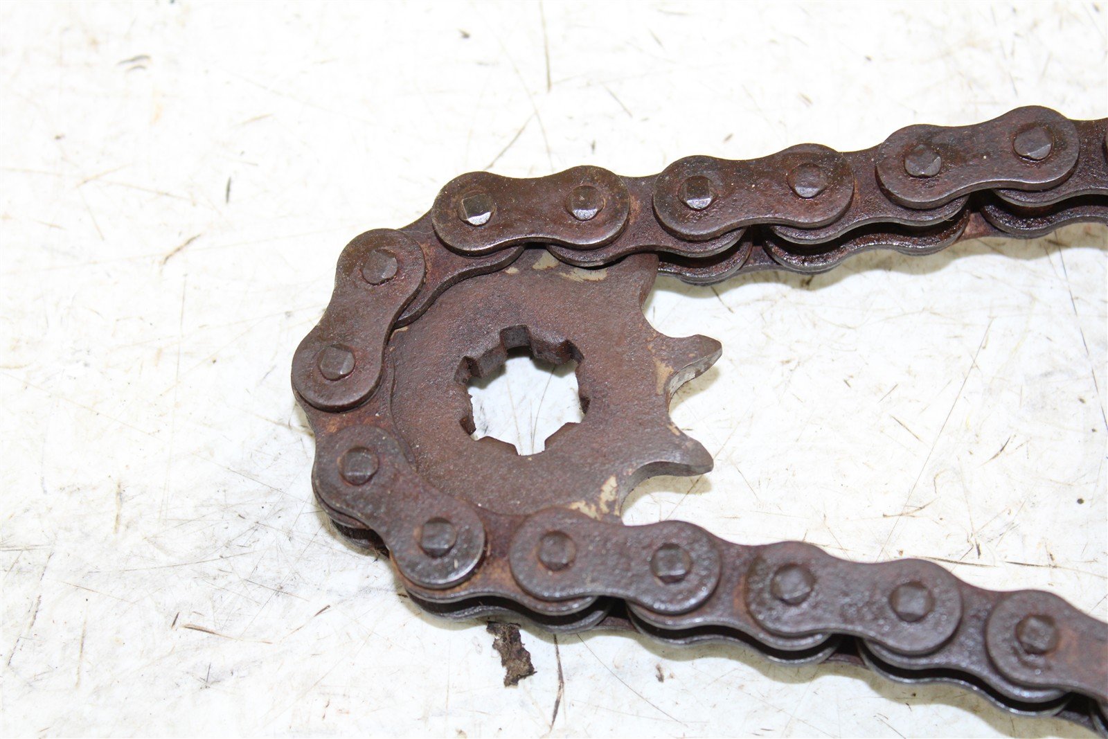 2003 Suzuki Quad Sport LT 80 Front & Rear Sprockets w/ Chain Guard 43056
