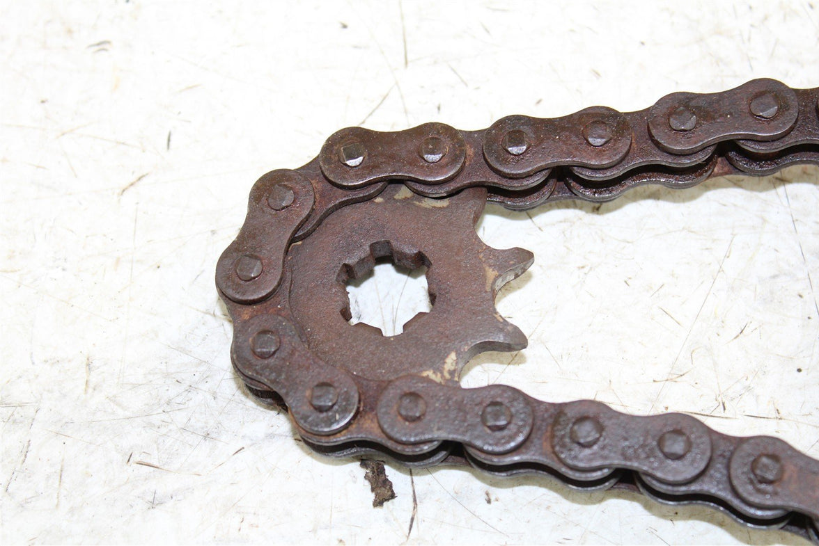 2003 Suzuki Quad Sport LT 80 Front & Rear Sprockets w/ Chain Guard 43056