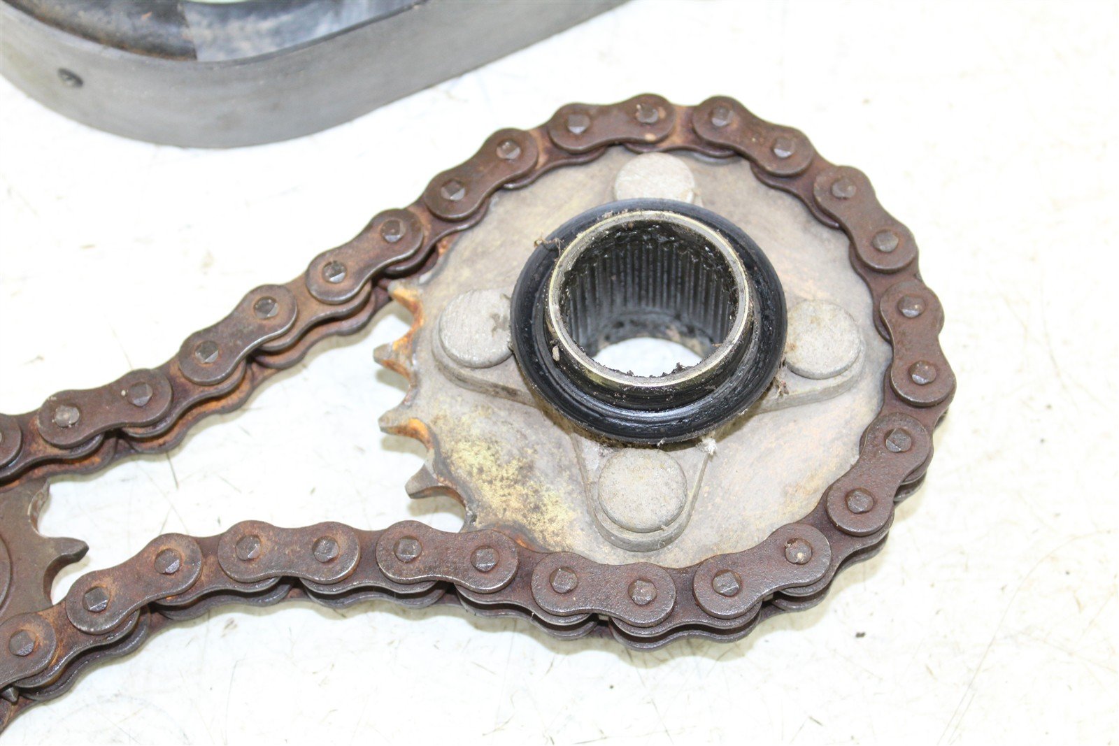 2003 Suzuki Quad Sport LT 80 Front & Rear Sprockets w/ Chain Guard 43056