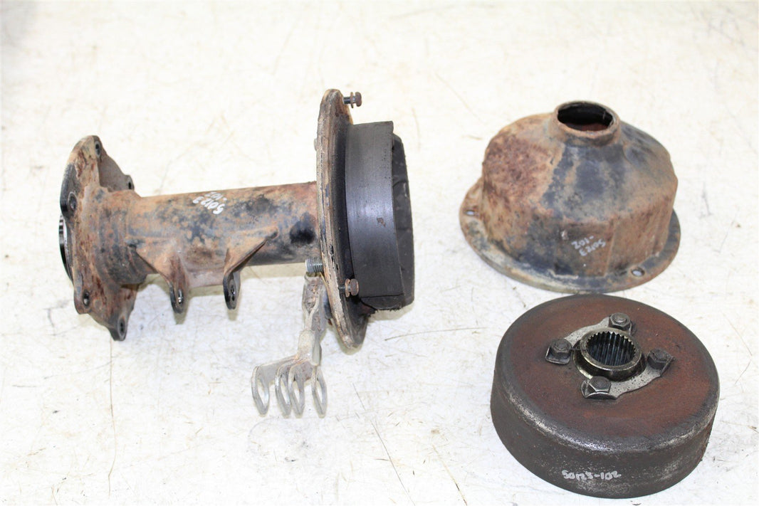2003 Yamaha Raptor 80 Rear Axle Carrier Housing w/ Brake Drum Assembly 50123