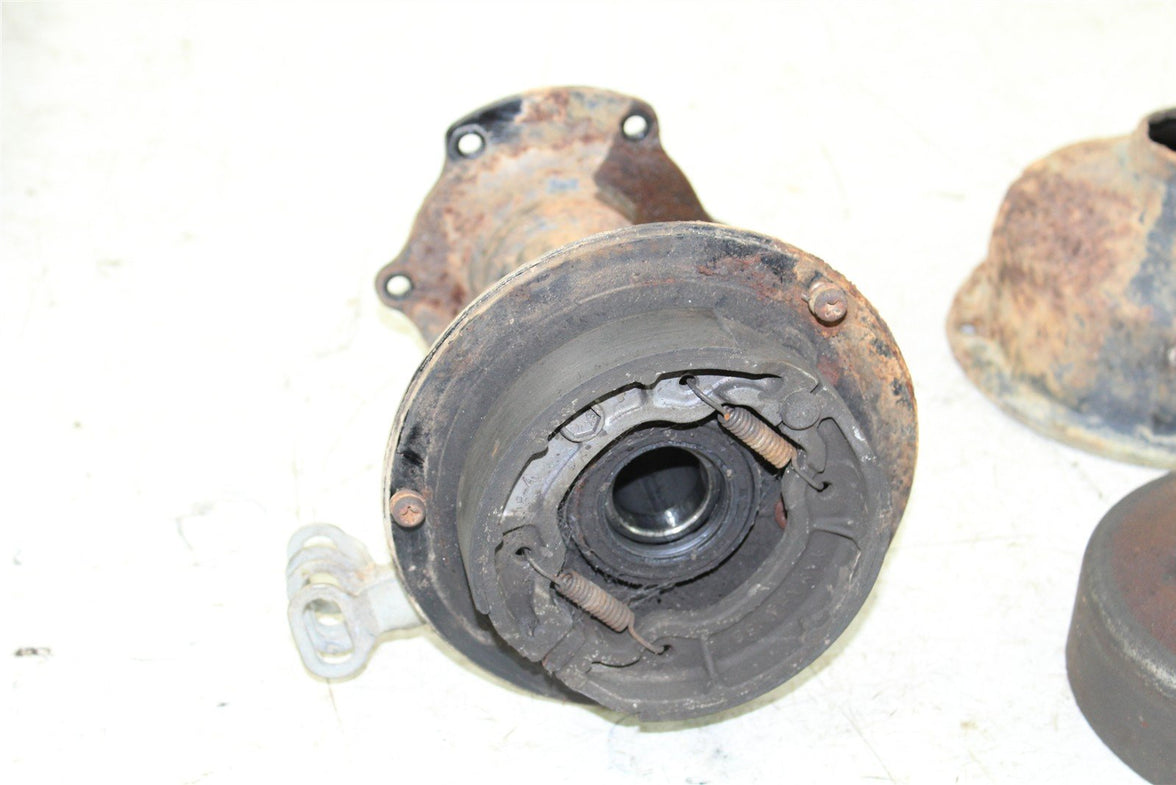 2003 Yamaha Raptor 80 Rear Axle Carrier Housing w/ Brake Drum Assembly 50123