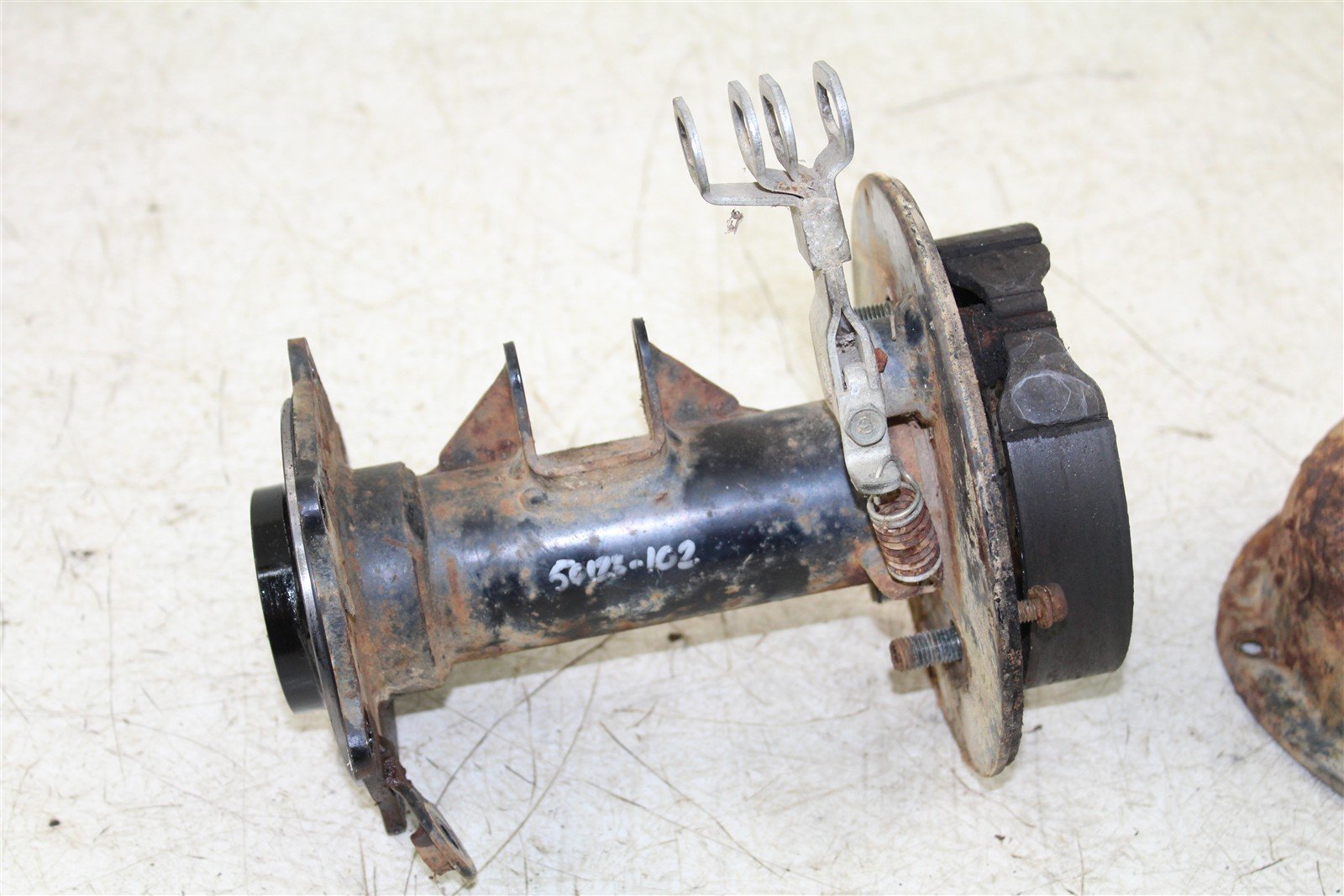 2003 Yamaha Raptor 80 Rear Axle Carrier Housing w/ Brake Drum Assembly 50123