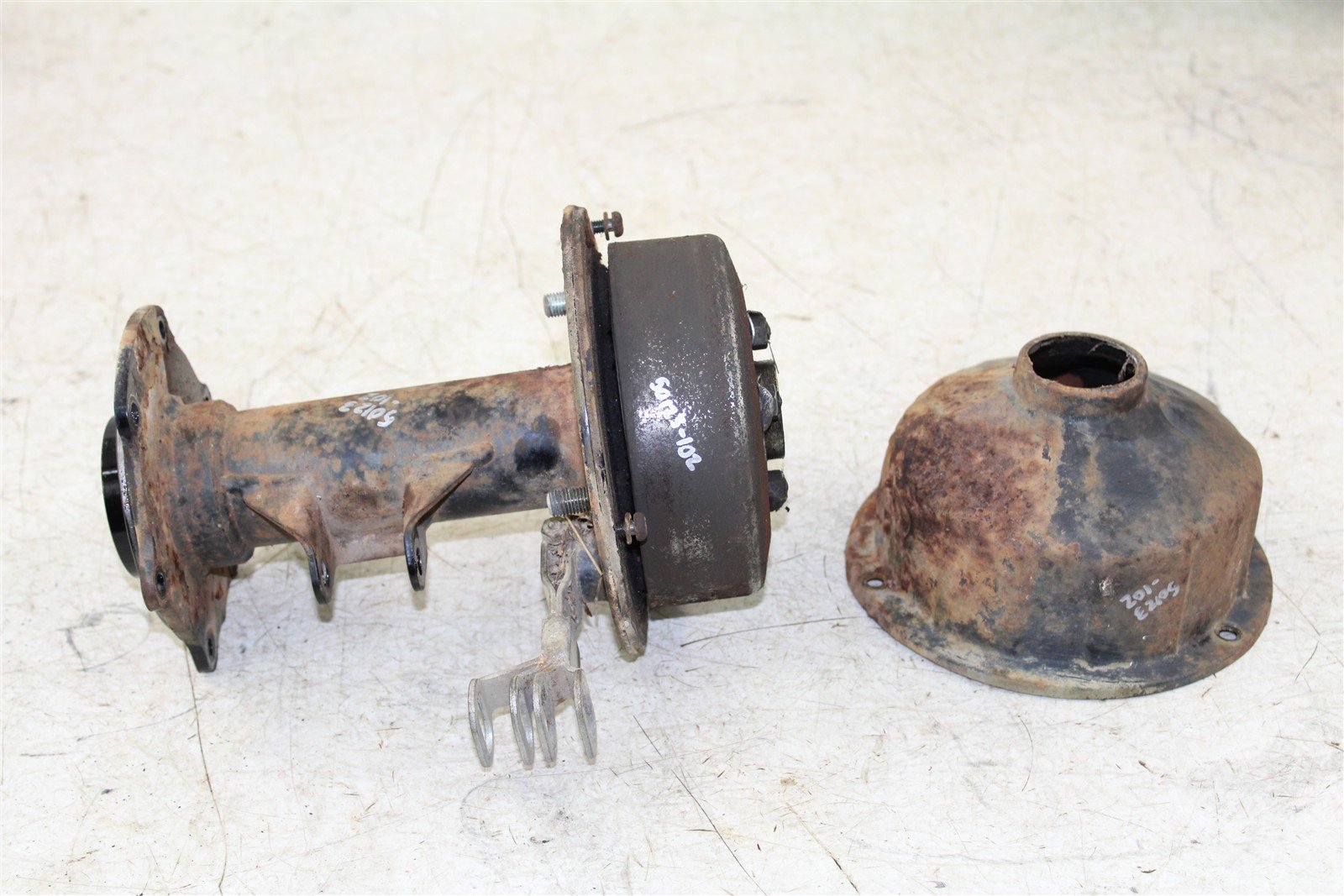 2003 Yamaha Raptor 80 Rear Axle Carrier Housing w/ Brake Drum Assembly 50123