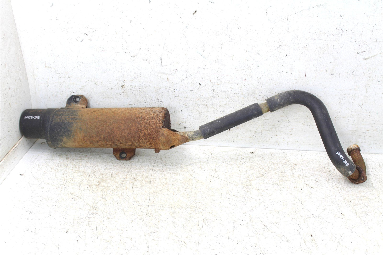 2003 Yamaha Raptor 80 Exhaust Head Pipe Silencer Muffler 50123