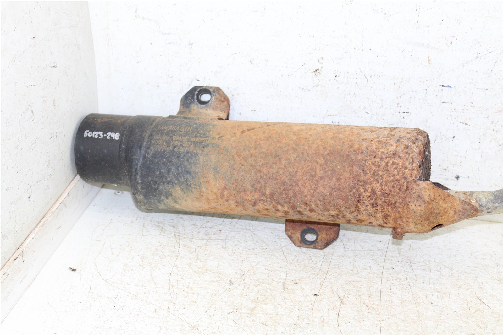 2003 Yamaha Raptor 80 Exhaust Head Pipe Silencer Muffler 50123