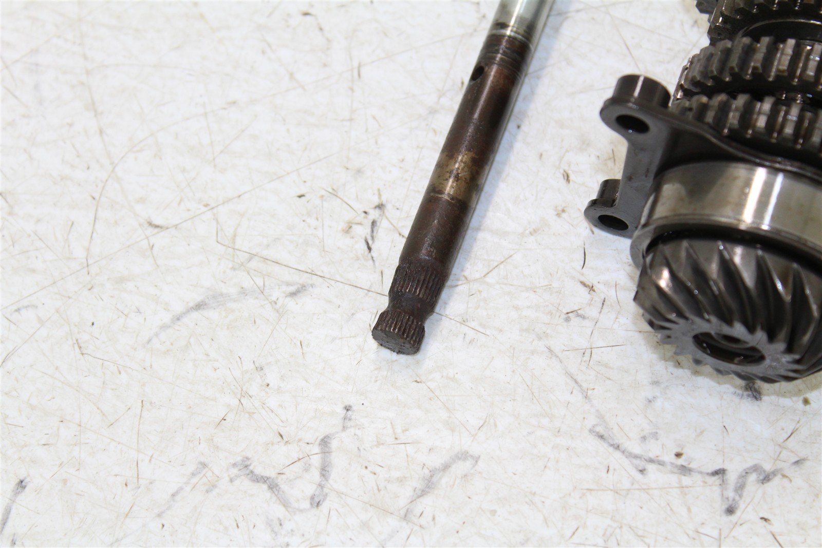 2003 Yamaha Raptor 80 Transmission Gears Shift Shaft Forks Drum 50123