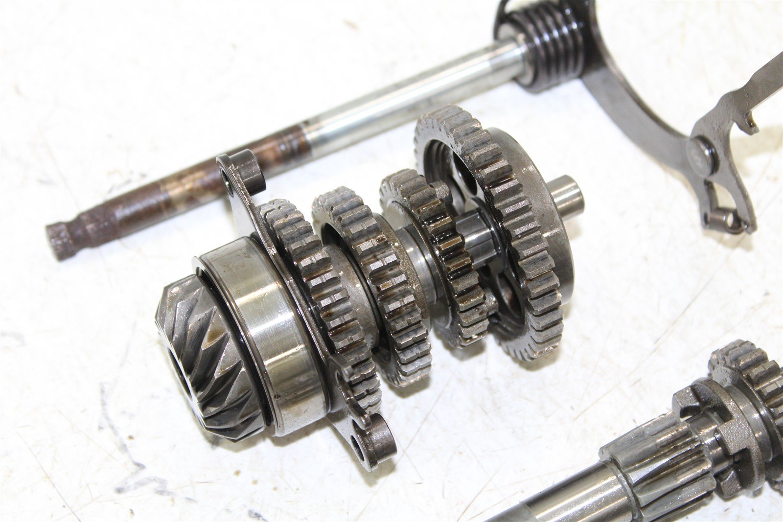 2003 Yamaha Raptor 80 Transmission Gears Shift Shaft Forks Drum 50123