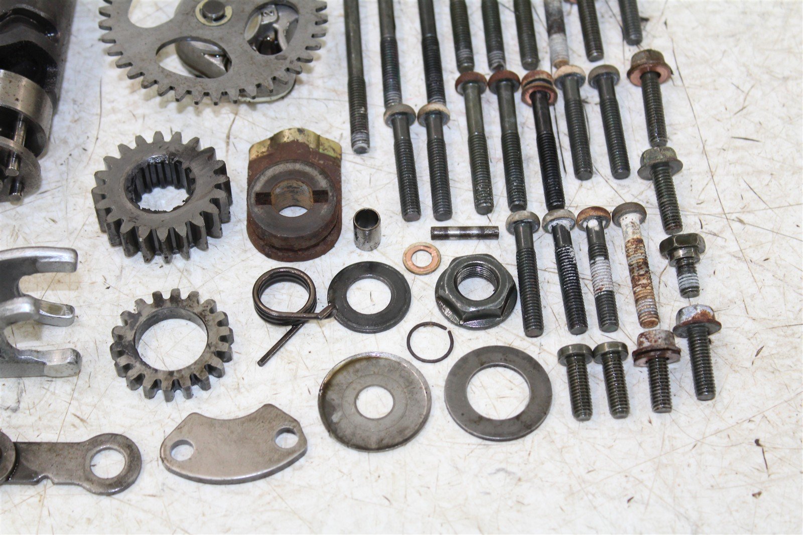 2003 Yamaha Raptor 80 Transmission Gears Shift Shaft Forks Drum 50123