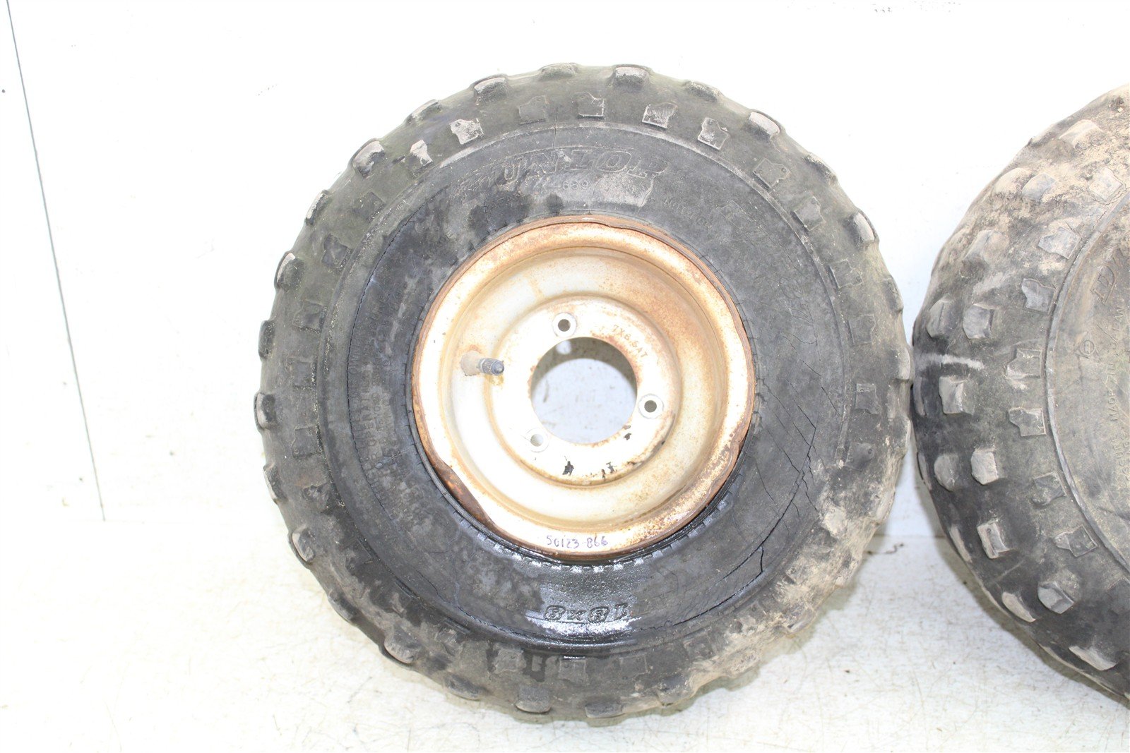 2003 Yamaha Raptor 80 Rear Wheel Set Rims 50123