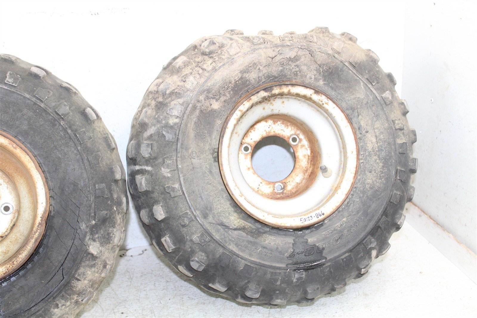 2003 Yamaha Raptor 80 Rear Wheel Set Rims 50123