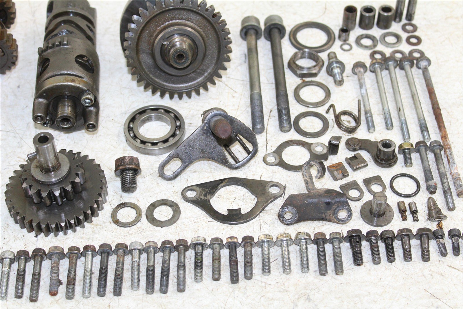 2002 Honda TRX 300EX Transmission Gears Shift Shaft Forks Drum 11112