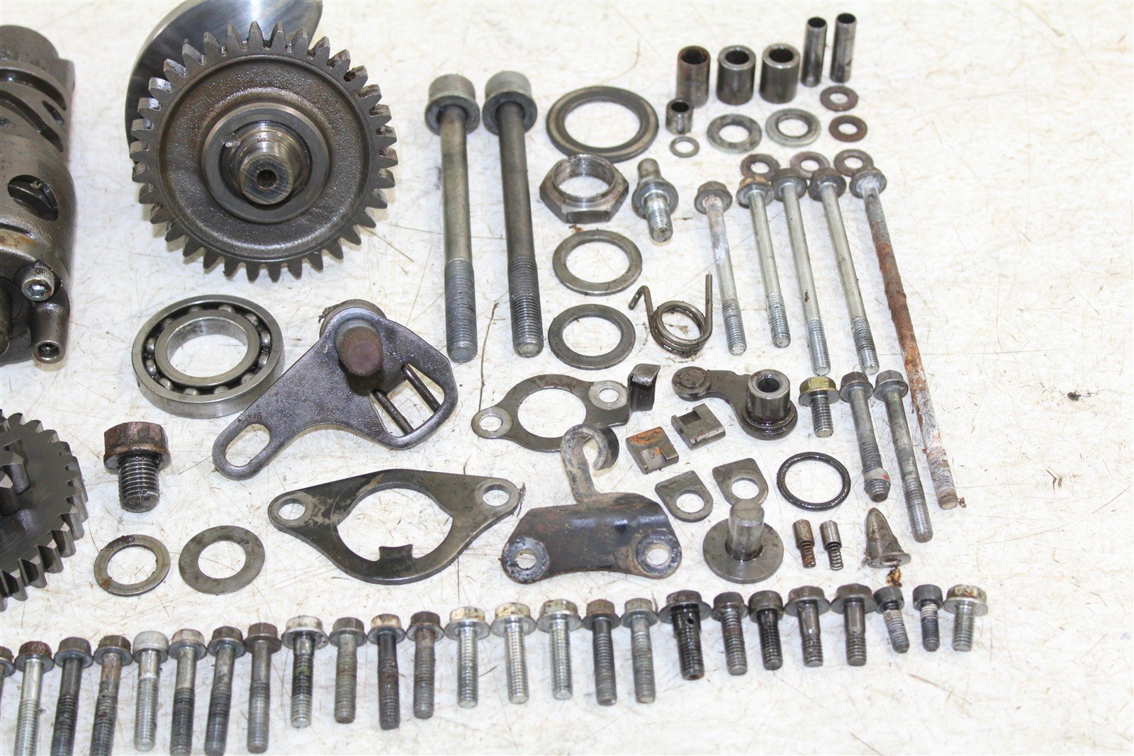 2002 Honda TRX 300EX Transmission Gears Shift Shaft Forks Drum 11112