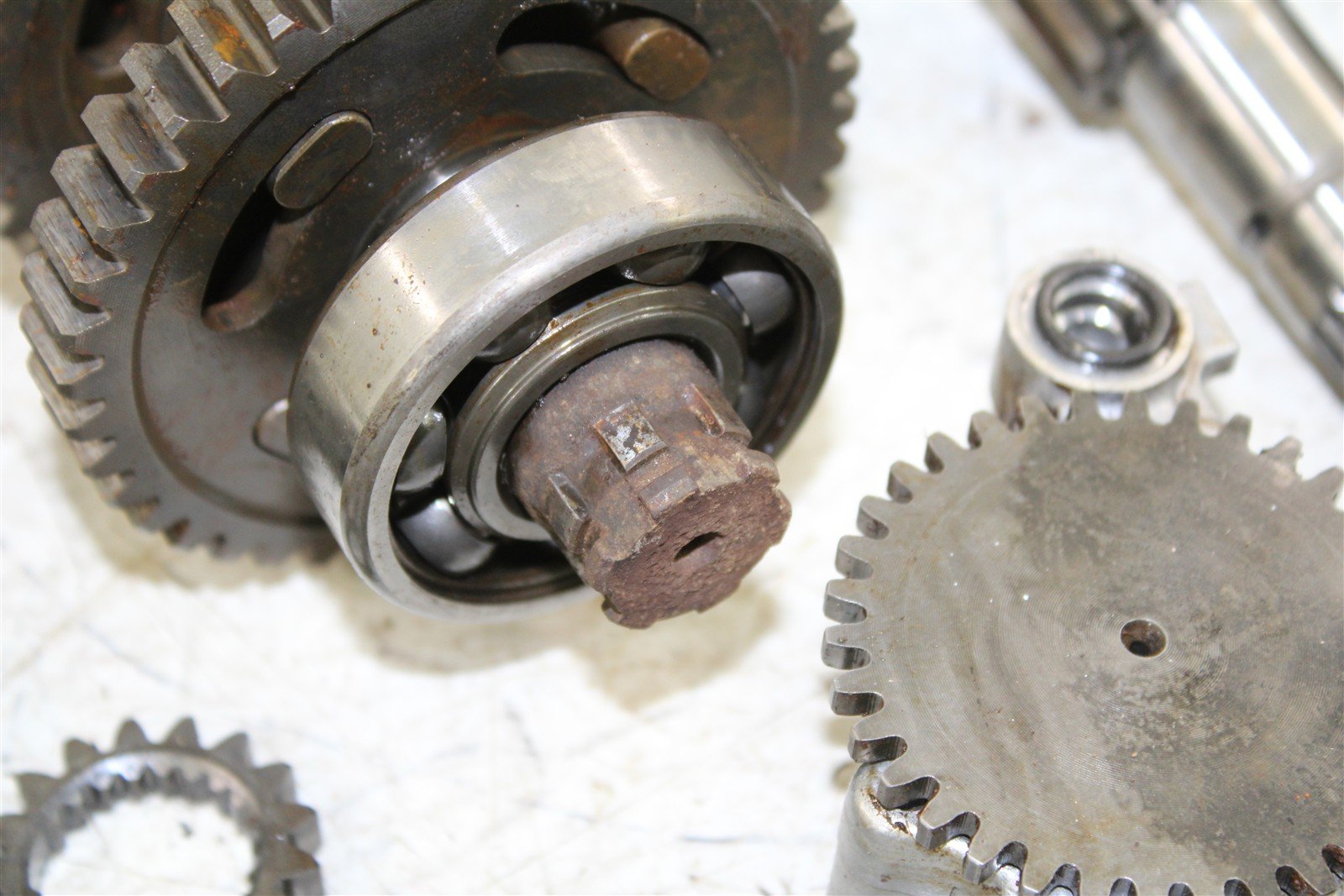 2002 Honda TRX 300EX Transmission Gears Shift Shaft Forks Drum 11112