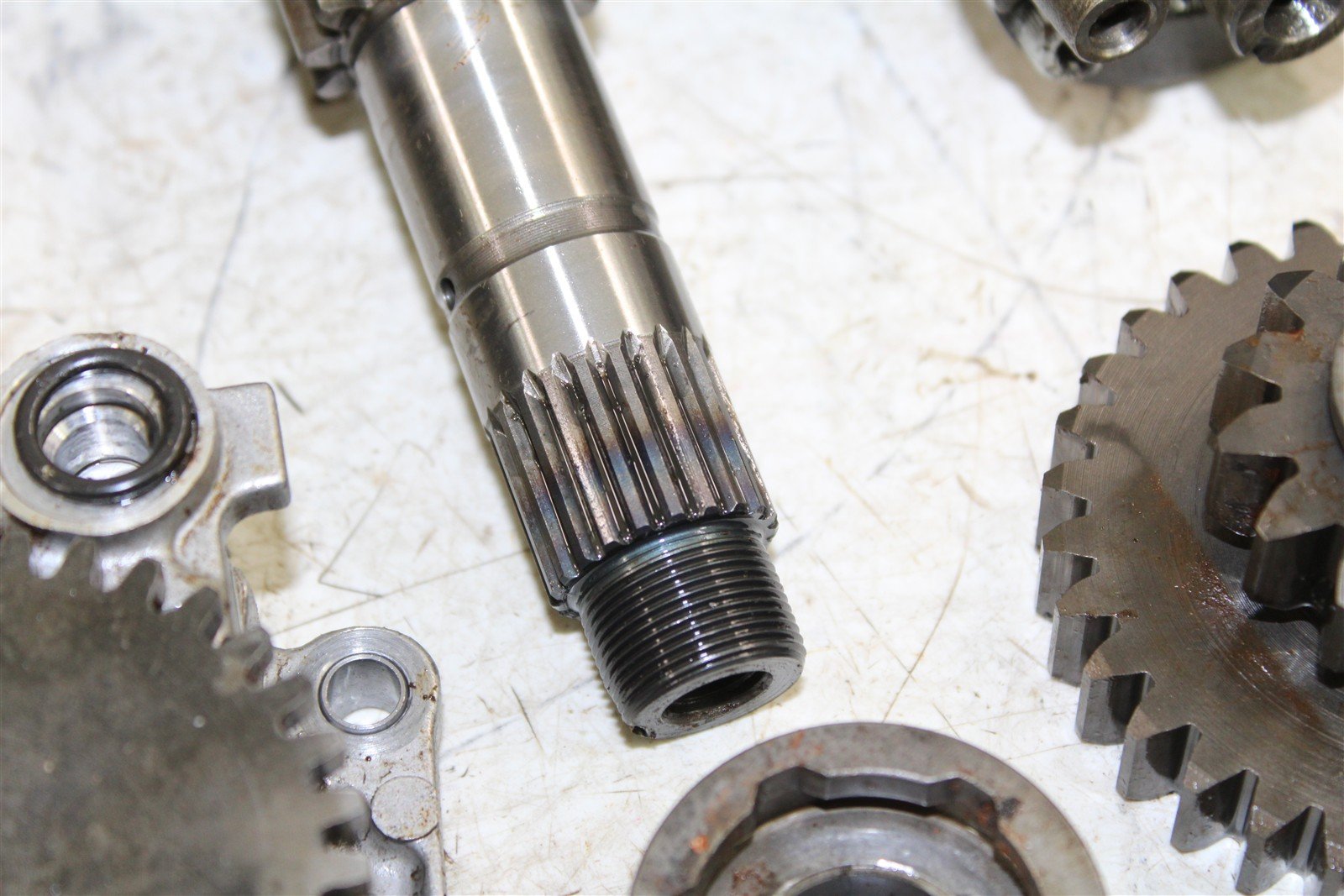 2002 Honda TRX 300EX Transmission Gears Shift Shaft Forks Drum 11112