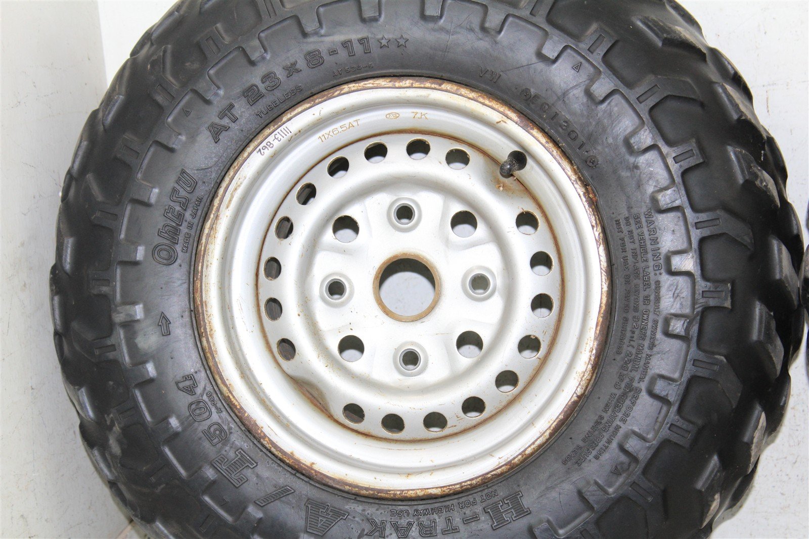 1988 Honda Fourtrax 300 4x4 Front Wheel Set Rims 11113
