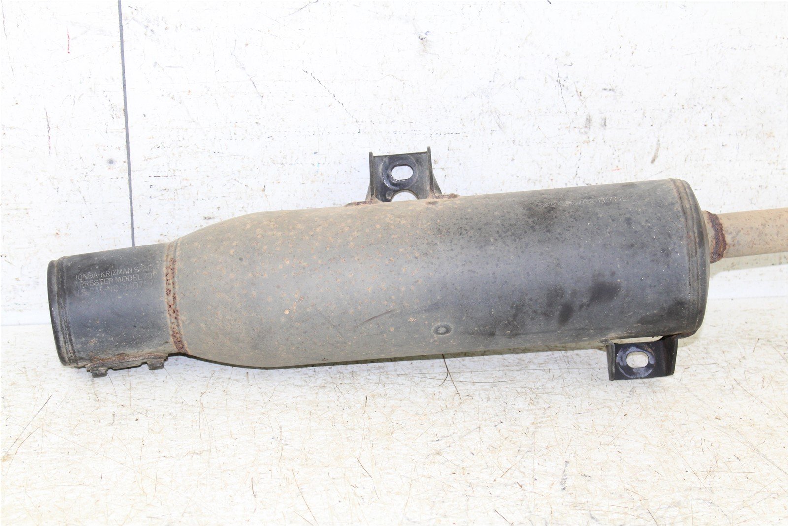 1988 Honda Fourtrax 300 4x4 Exhaust Head Pipe Silencer Muffler 11113