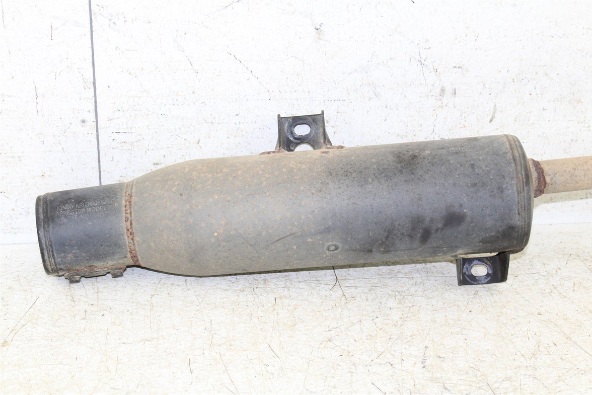 1988 Honda Fourtrax 300 4x4 Exhaust Head Pipe Silencer Muffler 11113