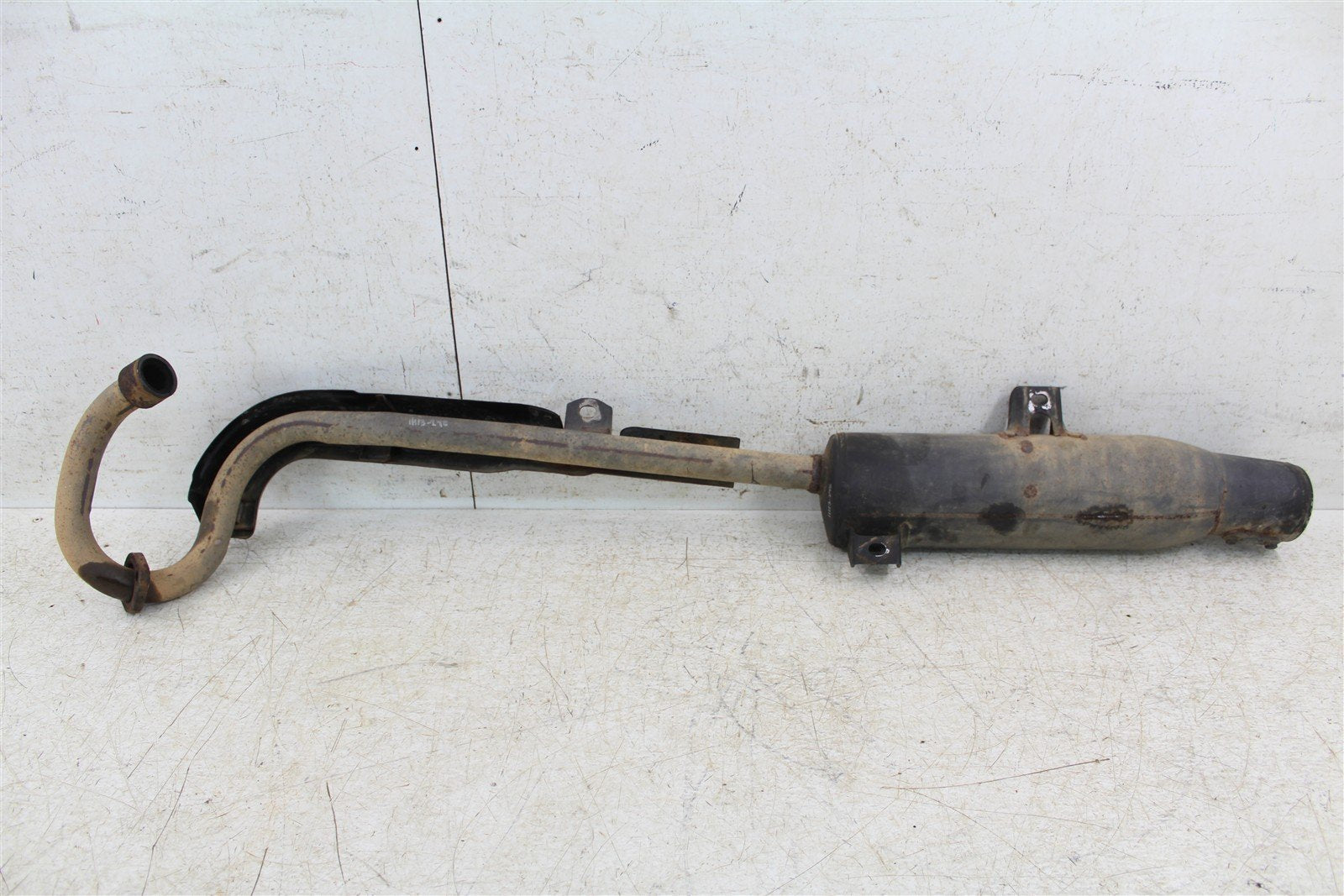 1988 Honda Fourtrax 300 4x4 Exhaust Head Pipe Silencer Muffler 11113