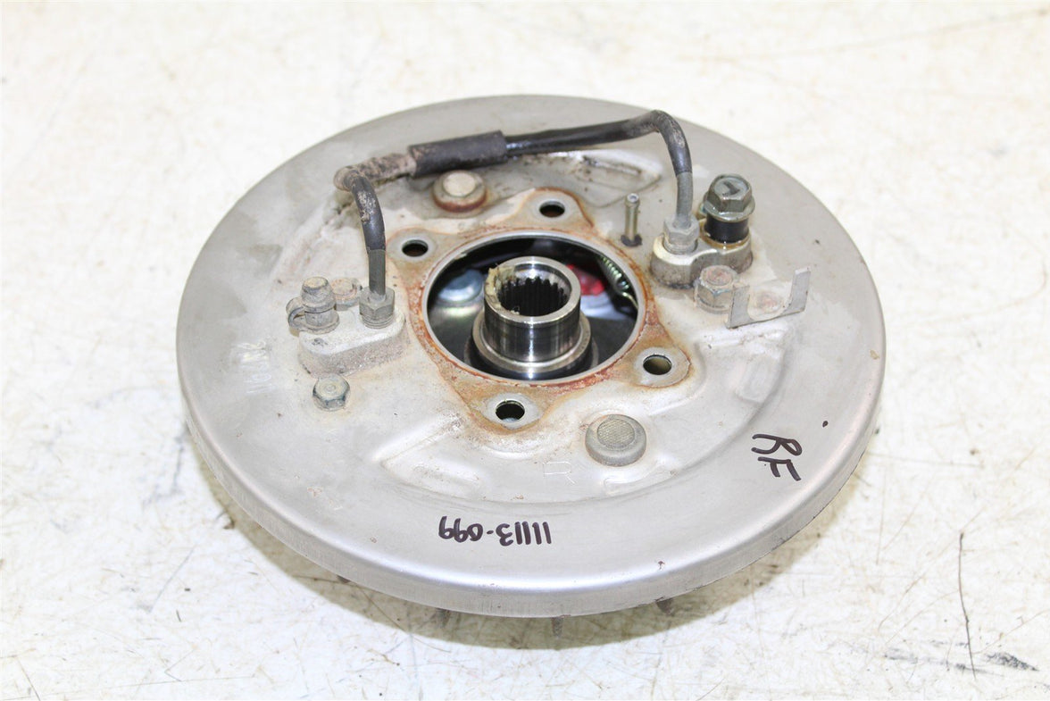1988 Honda Fourtrax 300 4x4 Front Right Brake Drum Backing Plate Panel Hub 11113