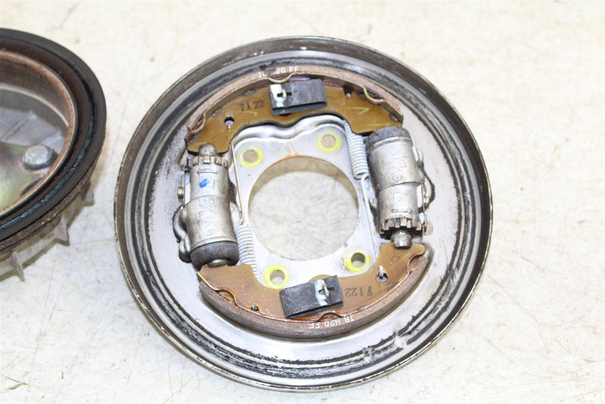 1988 Honda Fourtrax 300 4x4 Front Left Brake Drum Backing Plate Panel Hub 11113