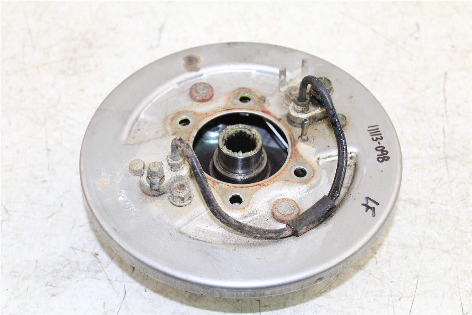 1988 Honda Fourtrax 300 4x4 Front Left Brake Drum Backing Plate Panel Hub 11113