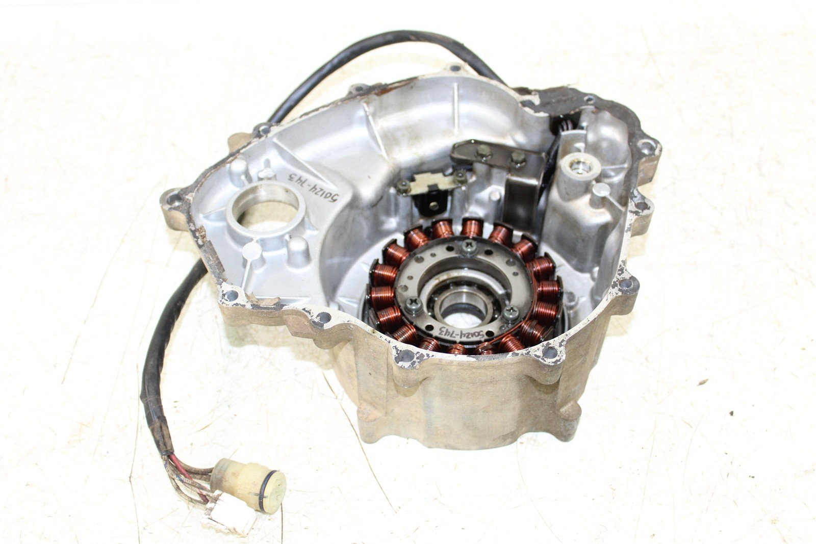 2002 Yamaha Grizzly 660 4x4 Stator Magneto Generator Coil w/ Cover 50124