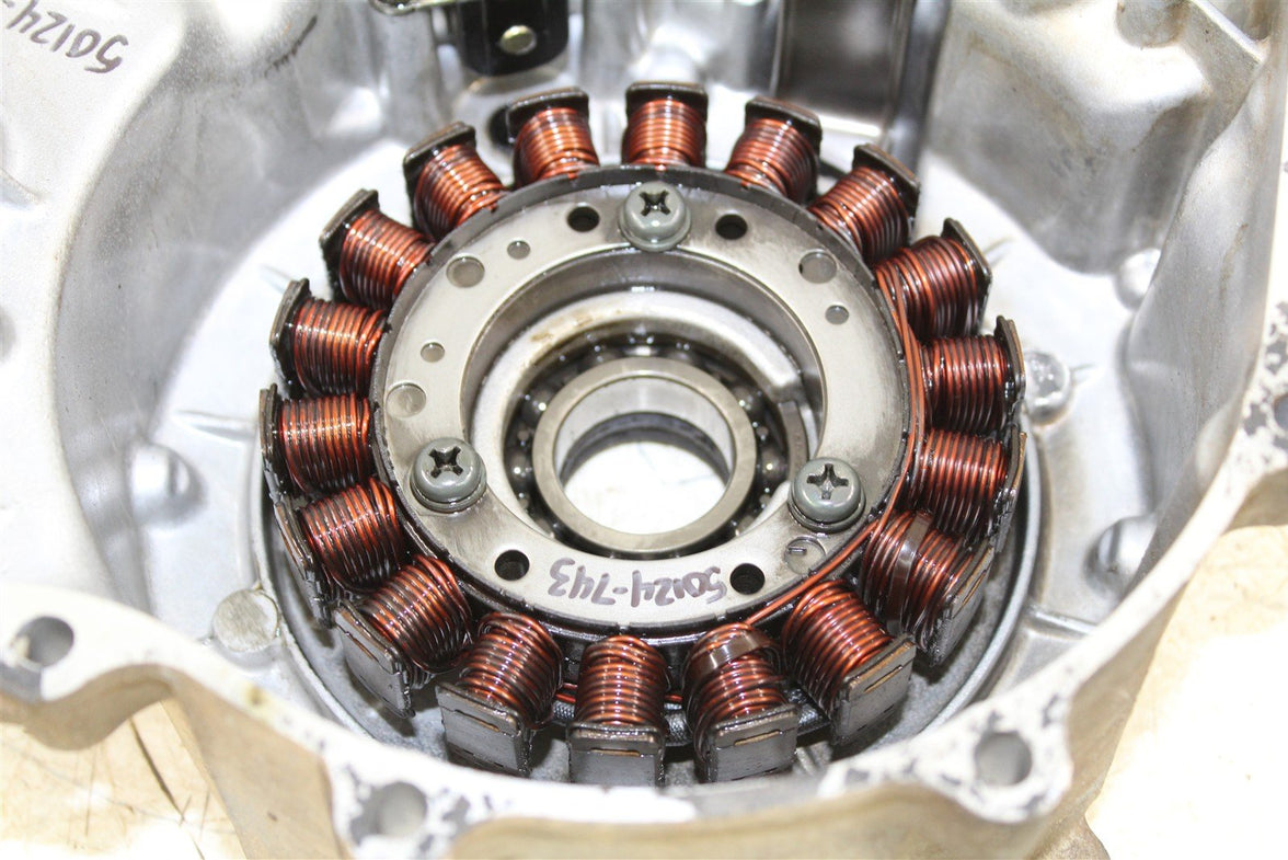 2002 Yamaha Grizzly 660 4x4 Stator Magneto Generator Coil w/ Cover 50124