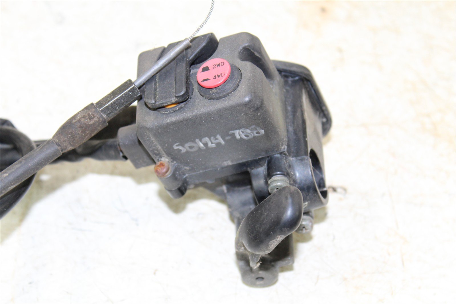 2002 Yamaha Grizzly 660 4x4 Throttle Lever Housing w/ Cable 50124