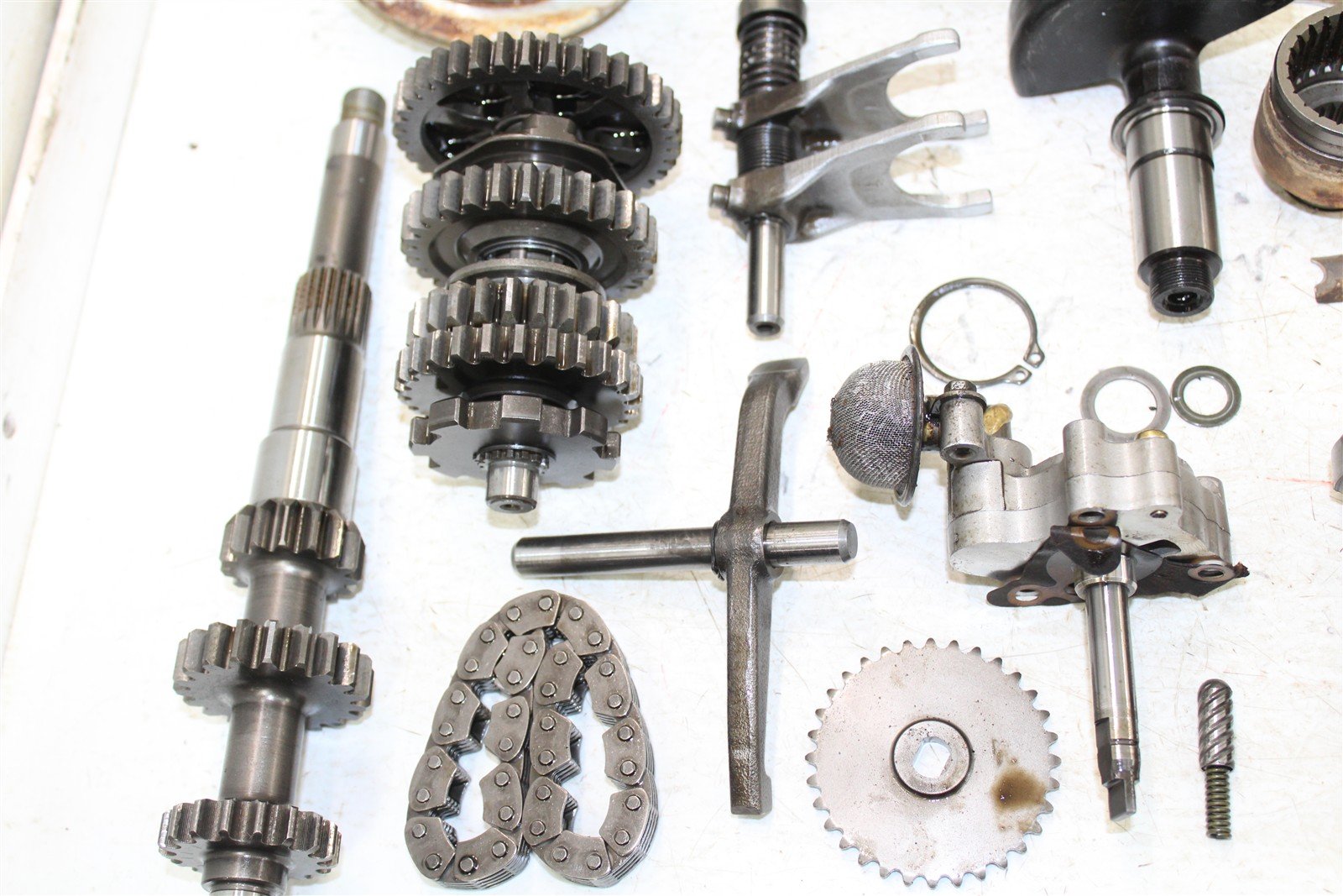2002 Yamaha Grizzly 660 4x4 Transmission Gears Shift Shaft Forks Drum 50124