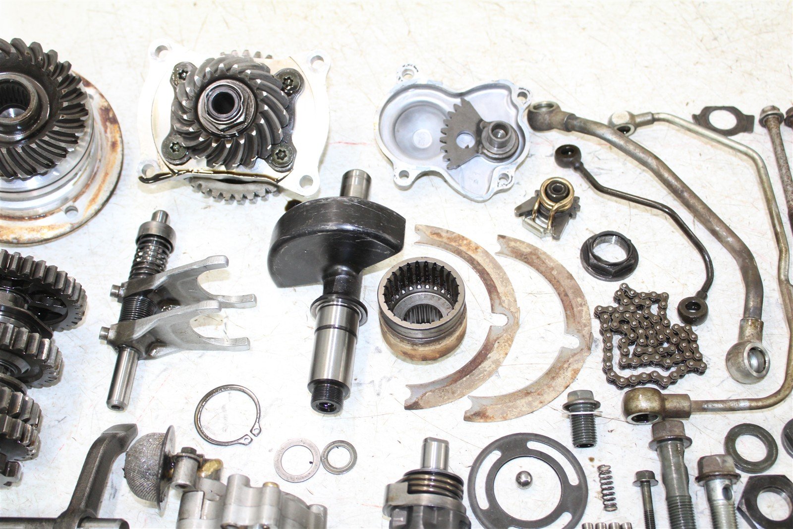 2002 Yamaha Grizzly 660 4x4 Transmission Gears Shift Shaft Forks Drum 50124