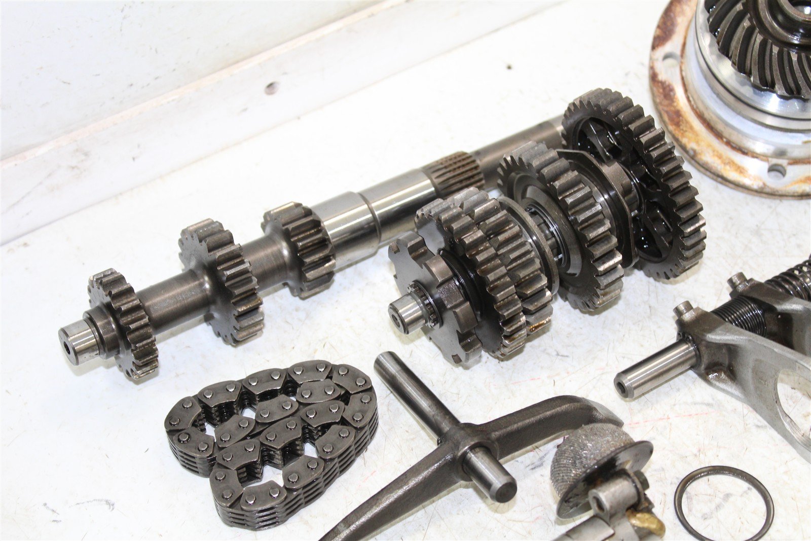 2002 Yamaha Grizzly 660 4x4 Transmission Gears Shift Shaft Forks Drum 50124