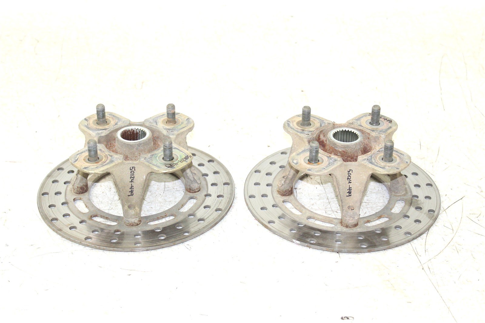 2002 Yamaha Grizzly 660 4x4 Front Hubs Brake Rotors 50124
