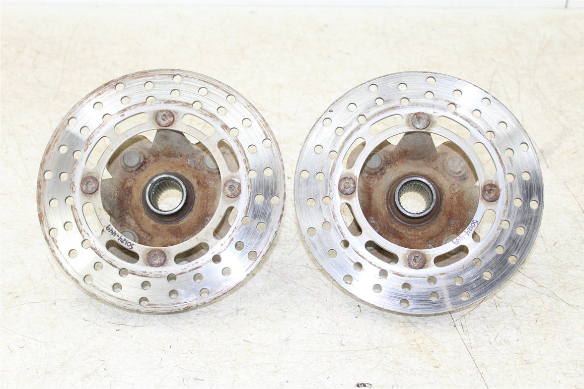 2002 Yamaha Grizzly 660 4x4 Front Hubs Brake Rotors 50124