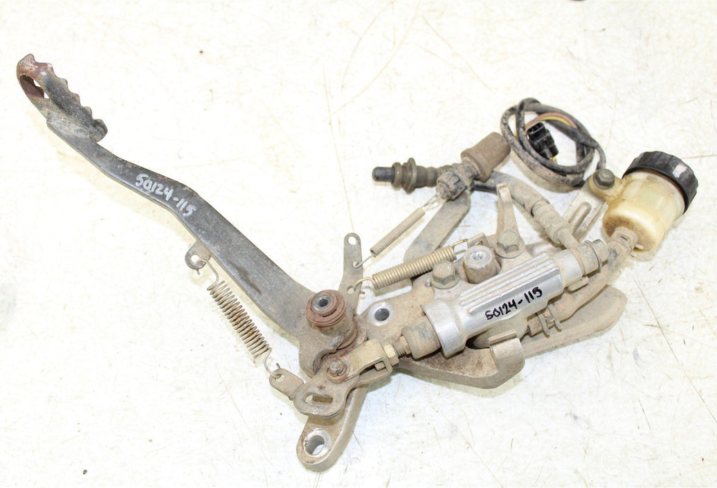 2002 Yamaha Grizzly 660 4x4 Rear Brake Pedal w/ Master Cylinder & Switch 50124