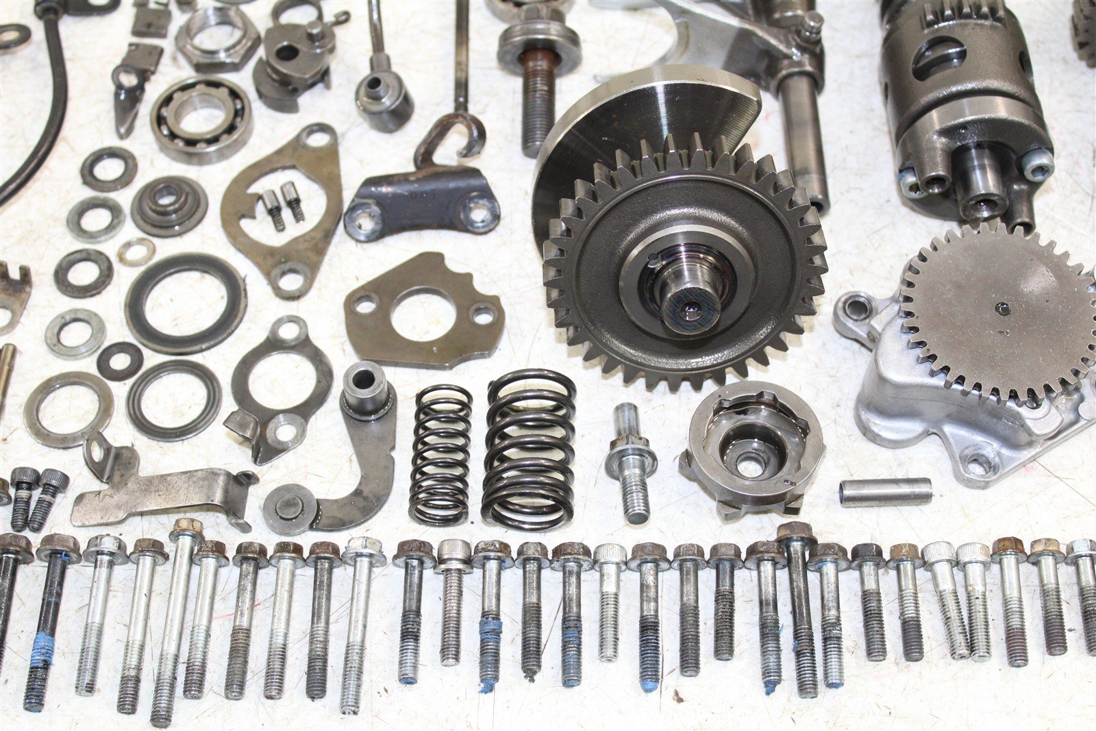 2004 Honda TRX 300EX Transmission Gears Shift Shaft Forks Drum 11114