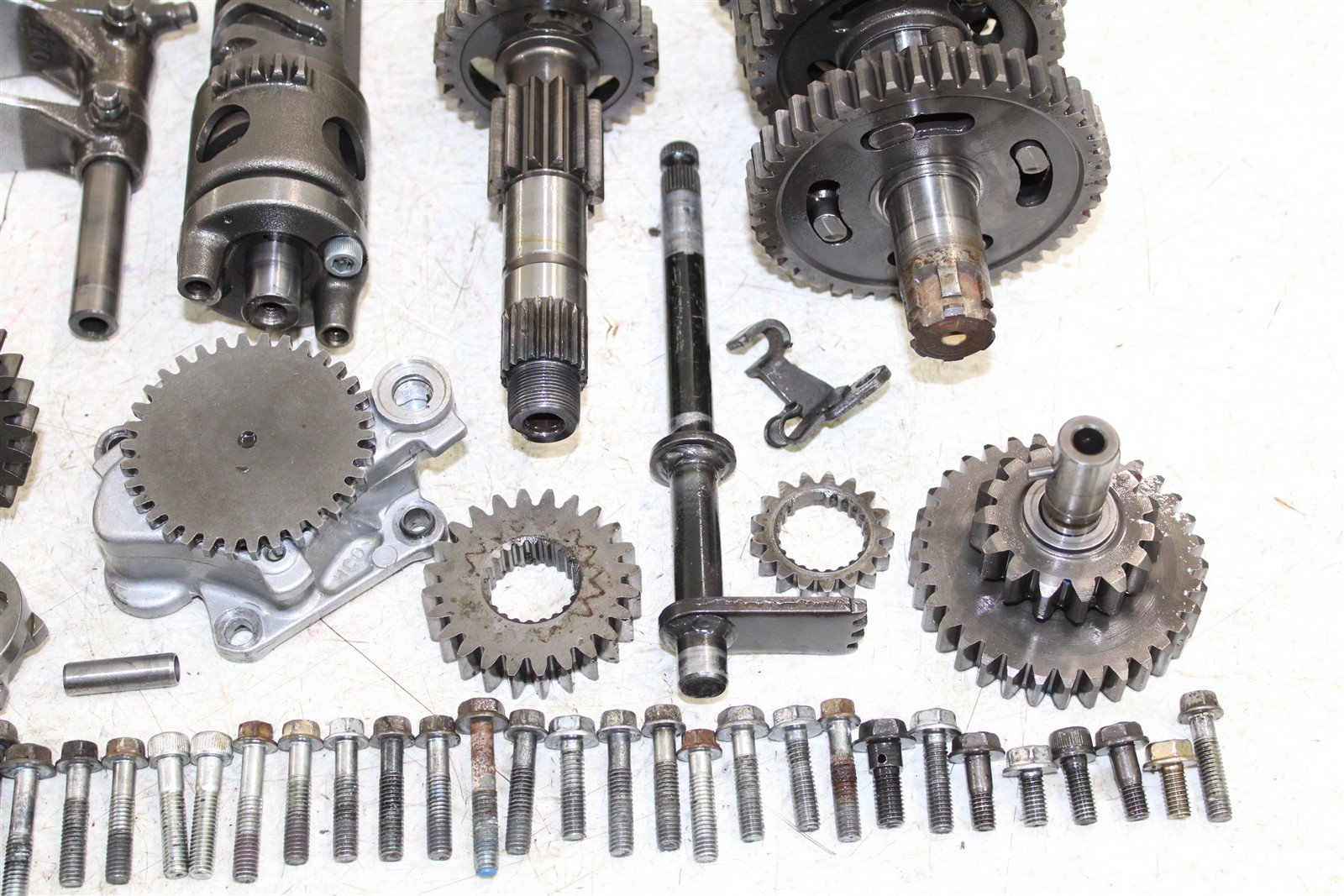 2004 Honda TRX 300EX Transmission Gears Shift Shaft Forks Drum 11114