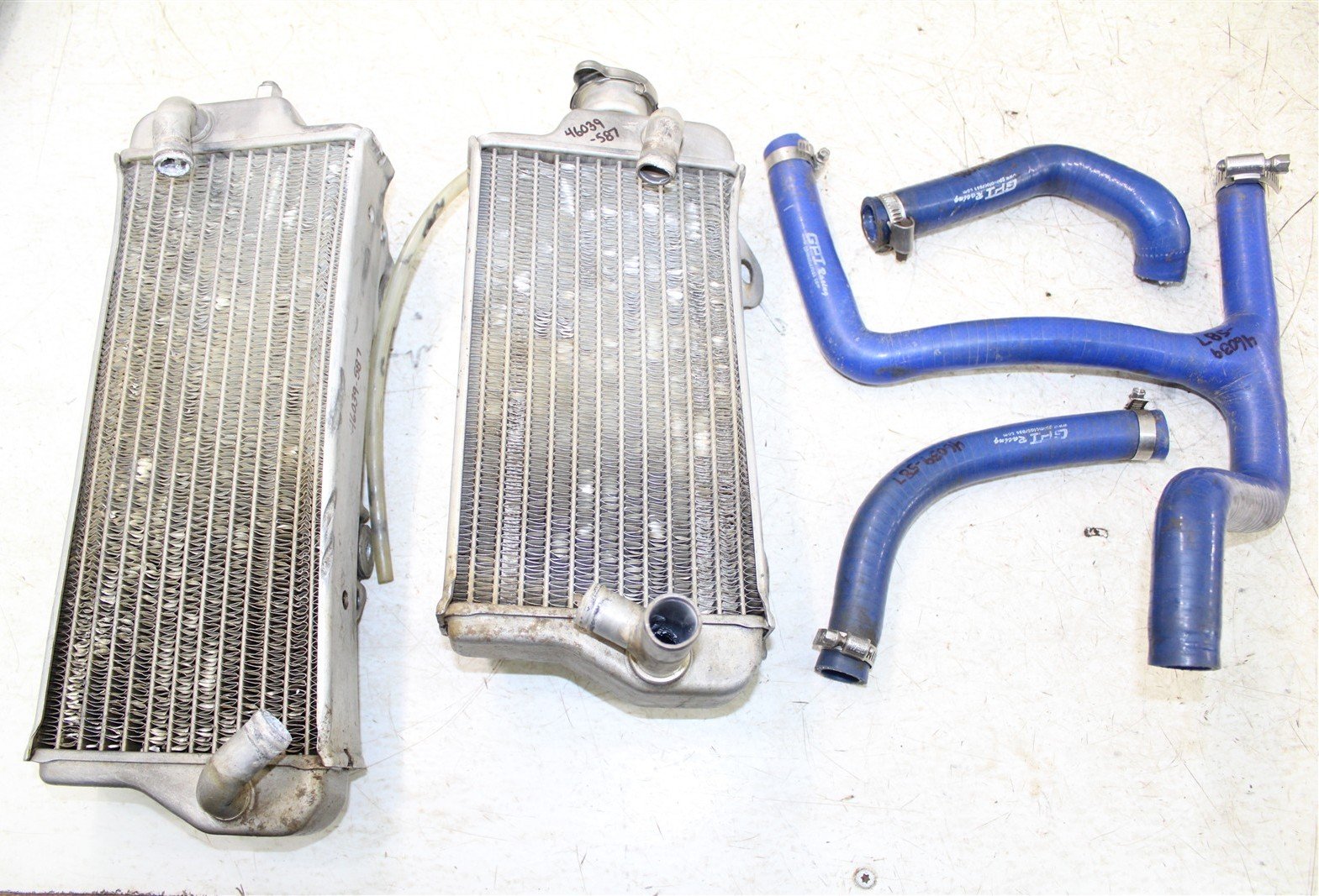 2009 Suzuki RMZ 450 Radiators w/ Hoses Left Right 46039