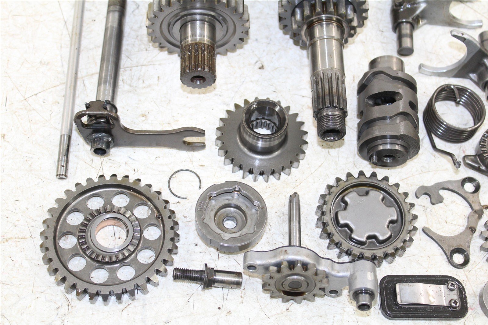 2009 Suzuki RMZ 450 Transmission Gears Shaft Shift Drum 46039