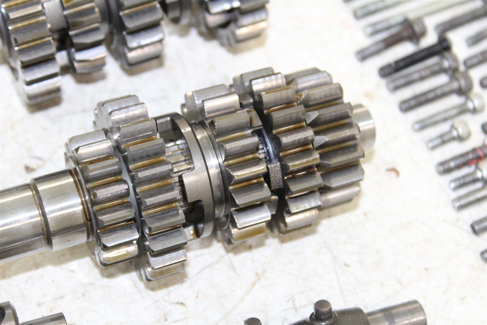 2009 Suzuki RMZ 450 Transmission Gears Shaft Shift Drum 46039