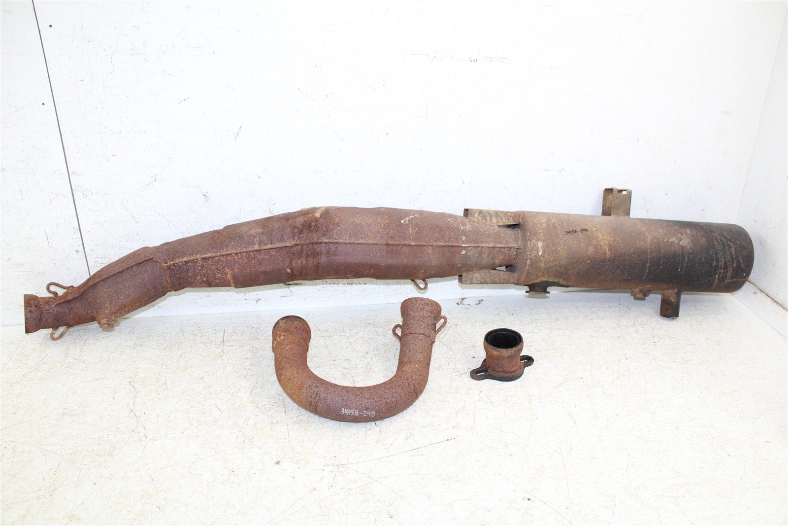 1994 Polaris Sport 400L Exhaust Head Pipe Silencer Muffler 34158