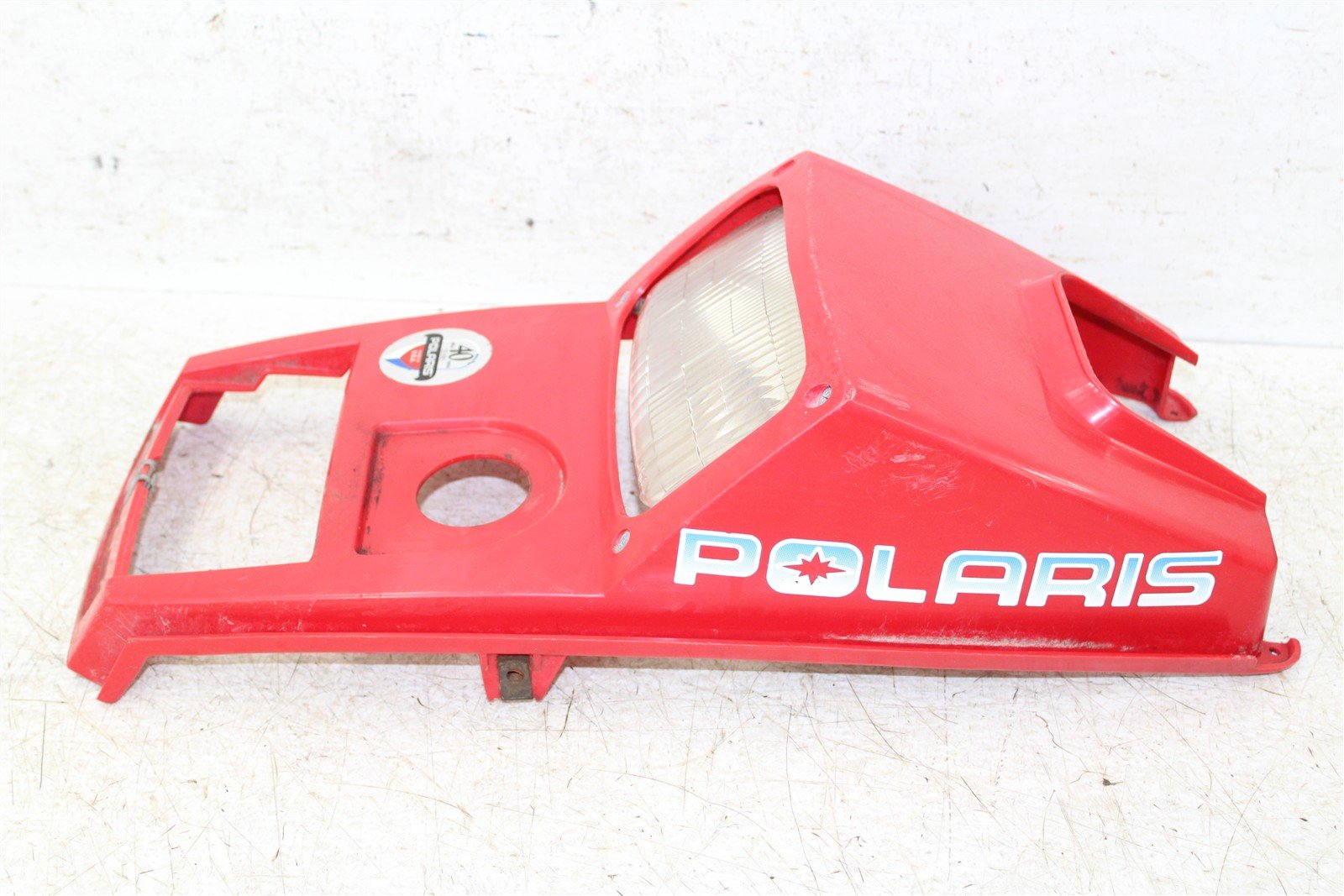 1994 Polaris Sport 400L Headlight Head Light w/ Plastic Hood Cover 34158