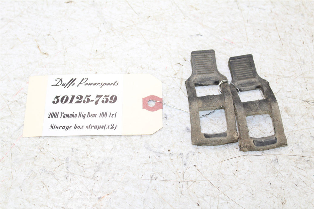2001 Yamaha Big Bear 400 4x4 Rear Storage Tool Box Container Straps 50125