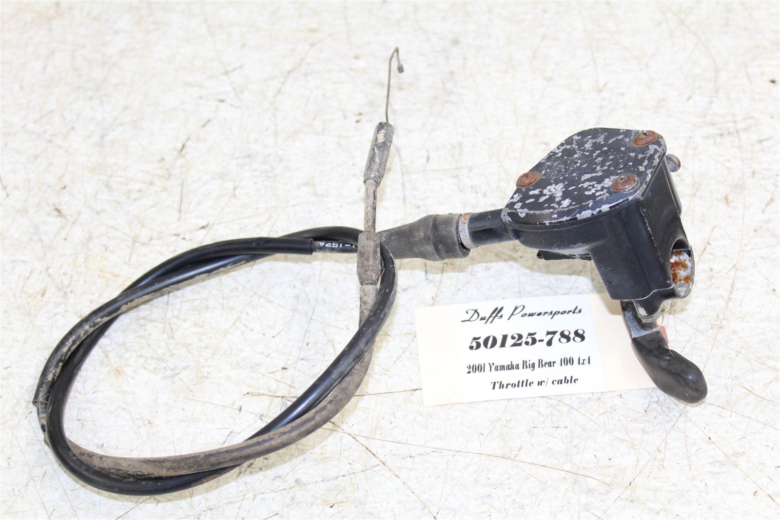 2001 Yamaha Big Bear 400 4x4 Throttle Lever Housing w/ Cable 50125