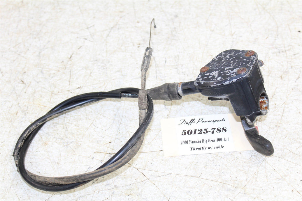 2001 Yamaha Big Bear 400 4x4 Throttle Lever Housing w/ Cable 50125